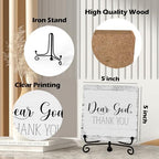 Home Decor, Farmhouse Shelf Decor For Living Room, Boho Aesthetic Table Decorations, Christian Gifts For Women Men, Entryway Tv Stand Fireplace Mantle Coffee Table Decoration (god-14) - Image 2