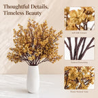 Mandy's 15 Bundles Artificial Gold Baby’s Breath Flowers - Image 4