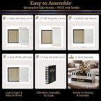 Decorative Books for Home Decor - Black and Gold Foiled Decor Books for Coffee Table - Decorative Hardcover Display Faux Books for Bookshelf – Fashion Designer Books Decor Set of 3 - Image 5