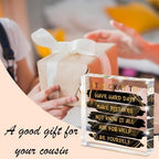"It's Okay..." Motivational Decor, Black and Gold 4 Inch Acrylic Tabletop Sign, Inspirational Desk Accessories for Workplace Wellness, Motivational Quote for Therapy Office and Home Desk - Image 5
