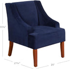 Homepop Home Decor Upholstered Classic Swoop Arm Accent Chair Accent Chairs - Image 3