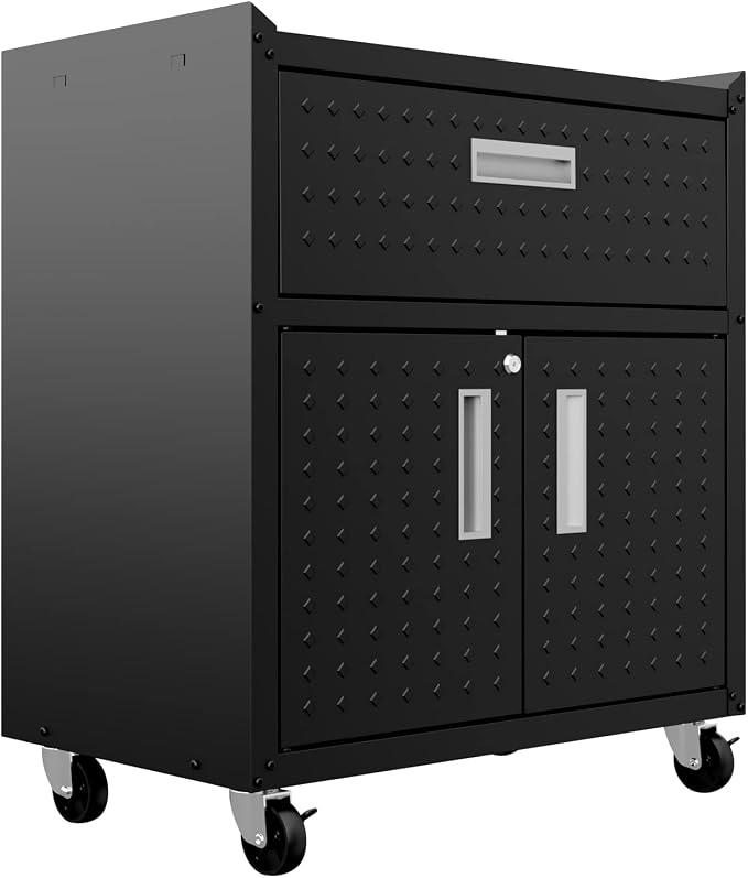 Manhattan Comfort Fortress Storage Units, Charcoal Gray - Image 8