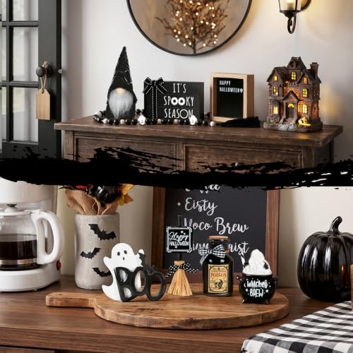 8Pcs Halloween Tiered Tray Decor Set, Halloween Decorations for Home Indoor - Image 7