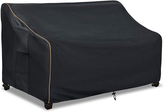 Patio 3-Seater Sofa Cover, Outdoor Couch Cover Fits up to 85W x 38D x 35H Inches by LSongSKY