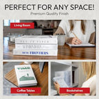 Decorative Books | White 10 Book Set with 3 Sizes | Preassembled with Hidden Storage | Perfectly Stackable for Easy Home Staging | Book Decor to Elevate Your Space | Home Decor Made Simple! - Image 2