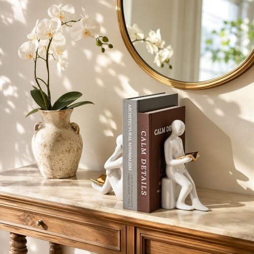 JARLINK Aesthetic Decorative Books, Set of 2 Linen Faux Book Boxes, Grey - Image 3
