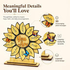 Christian Sunflower Gifts for Women, Birthday Gifts For Women, Religious Gifts for Sister, Friend, Daughter Sister, Wife, Daughter, Coworker, Teacher, Sunflower Decor - Image 4