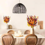 Uieke 240 Pcs Bunny Tails Dried Flowers, 17'' Natural Dried Pampas Grass Decor, Yellow Burnt Orange Burgundy Reed Grass Bouquet for Boho Wedding Home Party Fall Decorations - Image 7