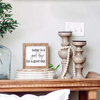 Today is A Good Day for A Good Day Inspirational Wood Box Sign for Home Decor,Freestanding Mini Wood Block Sign for Desk,Shelf or Wall Display 6" x 6" x 1.57" - Image 2