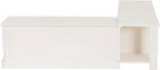 Linon Harris White Solid Pine Backless Nook - Image 14