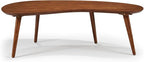 Mid Century Modern Abstract Shaped Coffee Table/Solid Wood/Oak Finish - Image 5