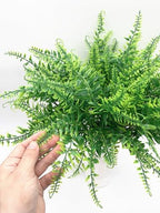 CATTREE Artificial Ferns Shrubs Fake Fern Leaves Boston Grass 8 Pack, Plastic Greenery Plants Bushes for Home Indoor Outdoor Garden Verandah Kitchen Planter Filler DIY Wedding Party Decoration 8 Pcs - Image 4