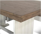 Pemberly Row Dining Set Wood, Rectangular in Off White - Image 8