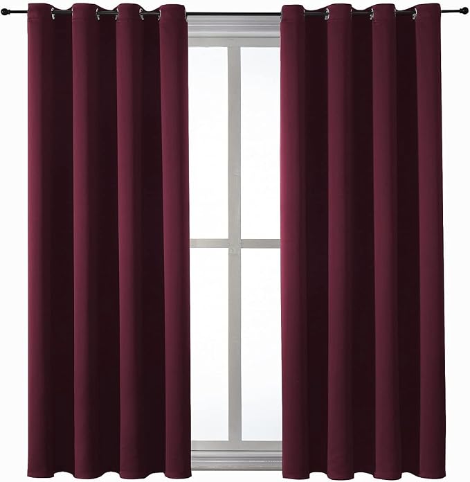 ChrisDowa Blackout Curtains for Bedroom and Living Room 2 Panels Set | Thermal - Image 7