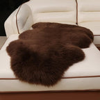 HUAHOO Premium Genuine Sheepskin Rug Brown Real Australia Sheepskin Natural - Image 8