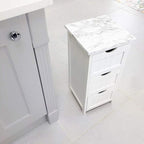 practicalWs Glossy Marble Contact Paper Granite White/Grey Kitchen Countertop - Image 3