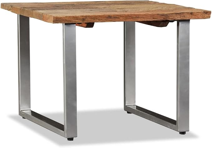 Coffee Table Solid Reclaimed Wood 21.7"x21.7"x15.7", Center Table, Side Table - Image 5