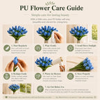 Mandy's 20pcs Artificial Light Blue Tulips - Image 6