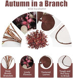 6PCS Fall Stems for Vases- Faux Burgundy Eucalyptus Stems, 31inch - Image 2