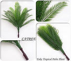 CATTREE Artificial Palm Tree Plant, Fake Tropical Plants with Faux Greenery Plastic Leaves Shrubs Boston Fern Bushe for Indoor Outdoor Modern Decoration in Pot for Home Garden Office Wedding Décor - Image 4