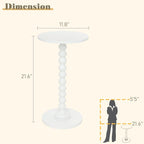 Fultyle Round Side Table, Small Drink Table - Image 3