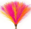 Serwalin 60PCS 17.7" Hot Pink＆Orange＆Yellow Pampas Grass Decor for Home by Serwalin