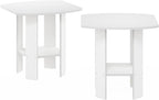 Furinno Simple Design Side Table Set of 2, 2-Tier Modern End Table - Image 6