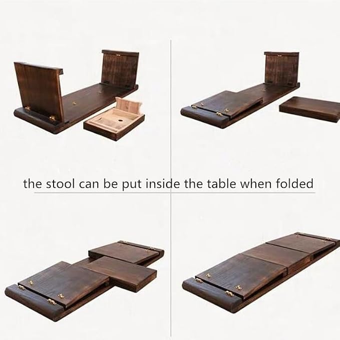 Couch End Table Wooden Floor Table - Image 2