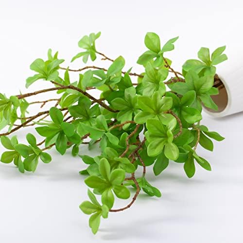 Heleze Artificial Greenery Stems Faux Branches with Leaves for Vase Fake Plants for Home Decor Indoor 26.3 Inch 3 PCS - Image 2