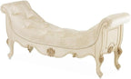 Michael Amini Platine de Royale Velvet Accent Bench by Michael+Amini