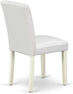 East West Furniture ABP2T64 Abbott Classic Parson Dining Chairs - Image 7