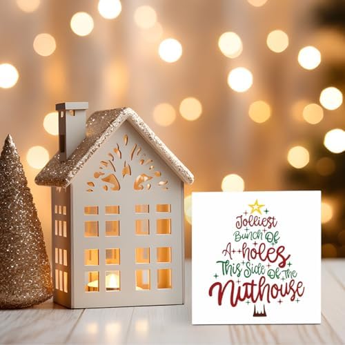 Christmas Vacation Decorations, Christmas Holiday Decor for Home, Funny Xmas Vacation Movie Gifts, Merry Xmas Holiday Decorations for Table 5 x 5 inches - Image 5