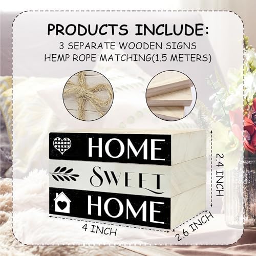 Mini Decorative Books For Home Decor, Small Wood Book Stack For Table Decor, Home Decor Book For Living Room Mantel, Farmhouse Stacked Books Decorative（L42） - Image 6