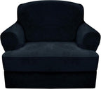 CUCRAF T Cushion Sofa Cover 2 Piece Armchair Slipcovers, Soft Thick Velvet by CUCRAF