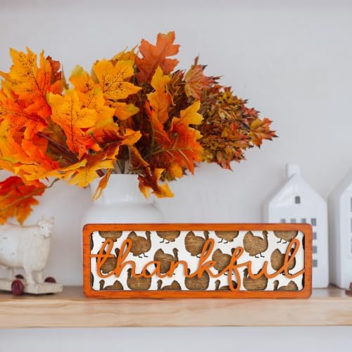Vintage Thanksgiving Turkey Decorations for Office Home Table Mantel Shelf - Image 3