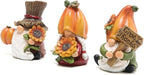 Hodao Thanksgiving Decorations Indoor - Resin Fall Gnome Figurines with Pumpkin and Sunflower, Harvest Autumn Table Decor, for Family and Friends, Holiday Thanksgiving Centerpiece - Image 6