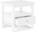 SIMPLIHOME Warm Shaker Solid Wood 20 inch Wide Transitional-Style End Tables in - Image 3
