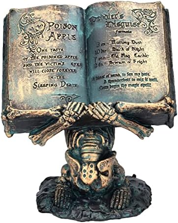 Pacific Giftware Spell Book Skeleton Podium Gothic Horror Home Decor Accent 6.75” Tall - Image 3