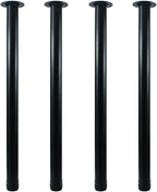 QLLY 32 inch Adjustable Metal Desk Legs, Heavy Duty Furniture Table Legs by QLLY