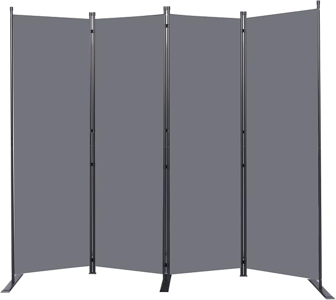 Room Divider 6FT Portable Room Dividers and Folding Privacy Screens, 4 Panel by HOMSCREENER