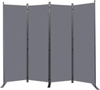 Room Divider 6FT Portable Room Dividers and Folding Privacy Screens, 4 Panel by HOMSCREENER