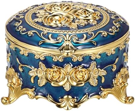Hipiwe Large Jewelry Box Antique Trinket Keepsake Organizer Gift for Women by Hipiwe