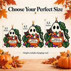 Halloween Tree Ornaments, Personalized Ghost Black Cat Candy Acrylic Decor - Image 3