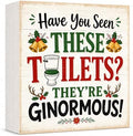 Christmas Bathroom Decor Funny Christmas Vacation Wood Box Sign by GUDIO