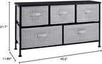 Amazon Basics Extra Wide Fabric 5-Drawer Storage Organizer Unit - Image 3