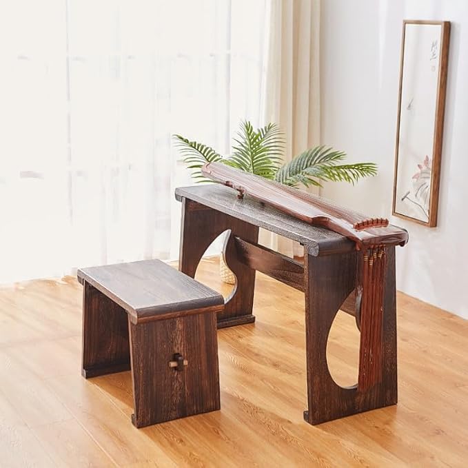 Asian Style Wooden Coffee Table, Vintage Guqin Table, Old Wood Side Table - Image 4