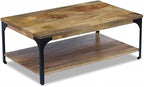 Solid Mango Wood Coffee Table - Image 2