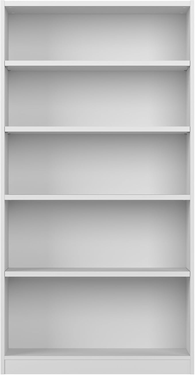 Bush Home Tall 5 Shelf Bookcase, 5 Tier Bookshelf Storage Cabinet - Image 9