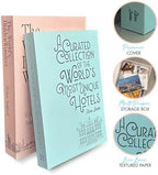 MESMOS Decorative Books for Shelves, Coffee Table Decor Faux Books for Decoration, Works as a Hidden Storage Box, Magnetic Closure, Linen Texture, Packaged in Aesthetic Fake Book (Travel & Wanderlust) - Image 5