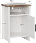 YESHOMY Farmhouse Modern Nightstand - Image 2